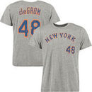 Jacob deGrom New York Mets Majestic Threads Premium Tri-Blend Name & Number T-Shirt - Gray