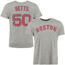 Mookie Betts Boston Red Sox Majestic Threads Premium Tri-Blend Name & Number T-Shirt - Gray