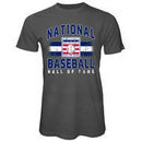 Baseball Hall of Fame Majestic Threads Vintage Logo Soft Hand T-Shirt - Charcoal