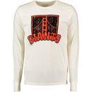 San Francisco Giants Majestic Threads Vintage Logo Soft Hand Long Sleeve T-Shirt - Cream