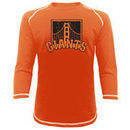San Francisco Giants Majestic Threads Vintage Logo 3/4-Sleeve Raglan T-Shirt - Orange