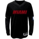 Miami Heat adidas Youth On-Court Shooter Long Sleeve T-Shirt - Black