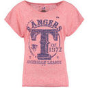 Texas Rangers Majestic Women's Little Miss Baseball T-Shirt - Red