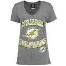 Miami Dolphins 5th & Ocean by New Era Women's Digicamo Tri-Blend T-Shirt - Gray