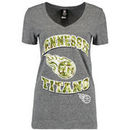 Tennessee Titans 5th & Ocean by New Era Women's Digicamo Tri-Blend T-Shirt - Gray