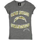 San Diego Chargers New Era Girls Youth Tri-Blend Digital Camo T-Shirt - Gray