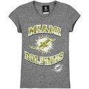 Miami Dolphins New Era Girls Youth Tri-Blend Digital Camo T-Shirt - Gray