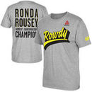 Ronda Rousey UFC Reebok Dimensional T-Shirt - Heather Gray