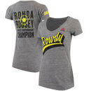 Ronda Rousey UFC Reebok Women's Dimensional T-Shirt - Heather Gray