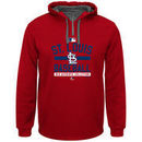St. Louis Cardinals Majestic Team Property On Field Colorblock Therma Base Hoodie - Red