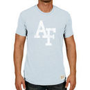 Air Force Falcons Original Retro Brand Vintage AF Tri-Blend T-Shirt - Heathered Light Blue