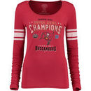 Tampa Bay Buccaneers '47 Women's On the Fifty Super Bowl XXXVII Champion Scoop Neck Long Sleeve T-Shirt - Red