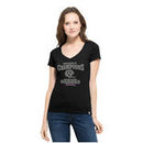Oakland Raiders '47 Women's On the Fifty Super Bowl Champions Flanker V-Neck T-Shirt - Black