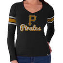 Pittsburgh Pirates '47 Women's Homerun Long Sleeve Tee - Black