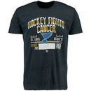 St. Louis Blues Old Time Hockey 2015 Hockey Fights Cancer Crowell T-Shirt - Navy