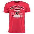 Calgary Flames Old Time Hockey 2015 Hockey Fights Cancer Crowell T-Shirt - Red