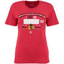 Chicago Blackhawks Old Time Hockey Women's Hockey Fights Cancer Estella T-Shirt - Red