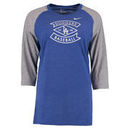 Los Angeles Dodgers Nike Women's Tri-Blend Raglan Three-Quarter Sleeve T-Shirt - Royal