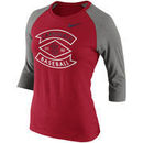 St. Louis Cardinals Nike Women's Tri-Blend Raglan Three-Quarter Sleeve T-Shirt - Red