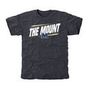 Mount St. Mary's Mountaineers Double Bar Tri-Blend T-Shirt - Navy