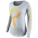 Pittsburgh Pirates Nike Women's Fade Long Sleeve T-Shirt - Gray
