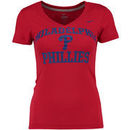 Philadelphia Phillies Nike Women's Old Faithful Tri-Blend V-Neck T-Shirt - Red