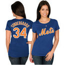 Noah Syndergaard New York Mets Majestic Women's Name & Number T-Shirt - Royal