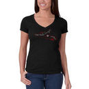 Richmond Flying Squirrels '47 Women's Scrum V-Neck T-Shirt - Black