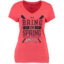 Los Angeles Angels Under Armour Women's Tri-Blend 2015 Spring Training V-Neck T-Shirt - Red
