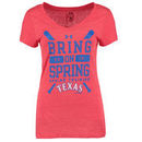 Texas Rangers Under Armour Women's Tri-Blend 2015 Spring Training V-Neck T-Shirt - Red