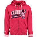 St. Louis Cardinals Mitchell & Ness Race to the Finish Full-Zip Hoodie - Red