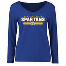 San Jose State Spartans Women's Team Strong Long Sleeve T-Shirt - Royal