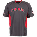 Cincinnati Reds Majestic Fast Action V-Neck T-Shirt - Gray