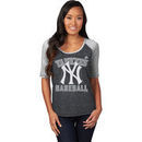 New York Yankees Majestic Women's Plus Break Out Raglan T-Shirt - Navy