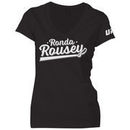 Ronda Rousey UFC Women's Script Logo T-Shirt - Black