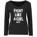 UFC Women's Fight Like A Girl 2015 Long Sleeve T-Shirt - Black