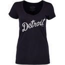 Justin Verlander Detroit Tigers Majestic Threads Women's Repeat Name & Number T-Shirt - Red