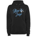 Johns Hopkins Blue Jays Women's Plus Sizes Dora Pullover Hoodie - Black