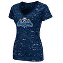 Tampa Bay Rays Majestic Women's 70s Marquee V-Neck T-Shirt - Navy