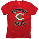 Majestic Threads Cincinnati Reds Cross Bat T-Shirt - Red
