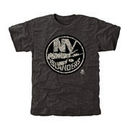 Men's New York Islanders Black Rink Warrior Tri-Blend T-Shirt