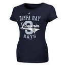 Evan Longoria Tampa Bay Rays Majestic Women's Man Player T-Shirt - Navy