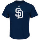 San Diego Padres Majestic Youth Mesh Logo T-Shirt - Navy