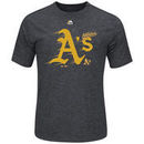 Oakland Athletics Majestic Far Beyond T-Shirt - Charcoal