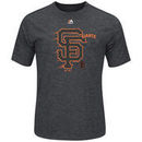 San Francisco Giants Majestic Far Beyond T-Shirt - Charcoal