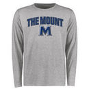 Mount St. Mary's Mountaineers Proud Mascot Long Sleeve T-Shirt - Ash