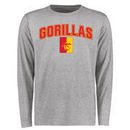 Pittsburg State Gorillas Proud Mascot Long Sleeve T-Shirt - Ash