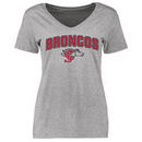 Santa Clara Broncos Women's Proud Mascot T-Shirt - Ash