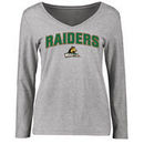 Wright State Raiders Women's Proud Mascot Long Sleeve T-Shirt - Ash