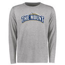 Mount St. Mary's Mountaineers Big & Tall Classic Primary Long Sleeve T-Shirt - Ash